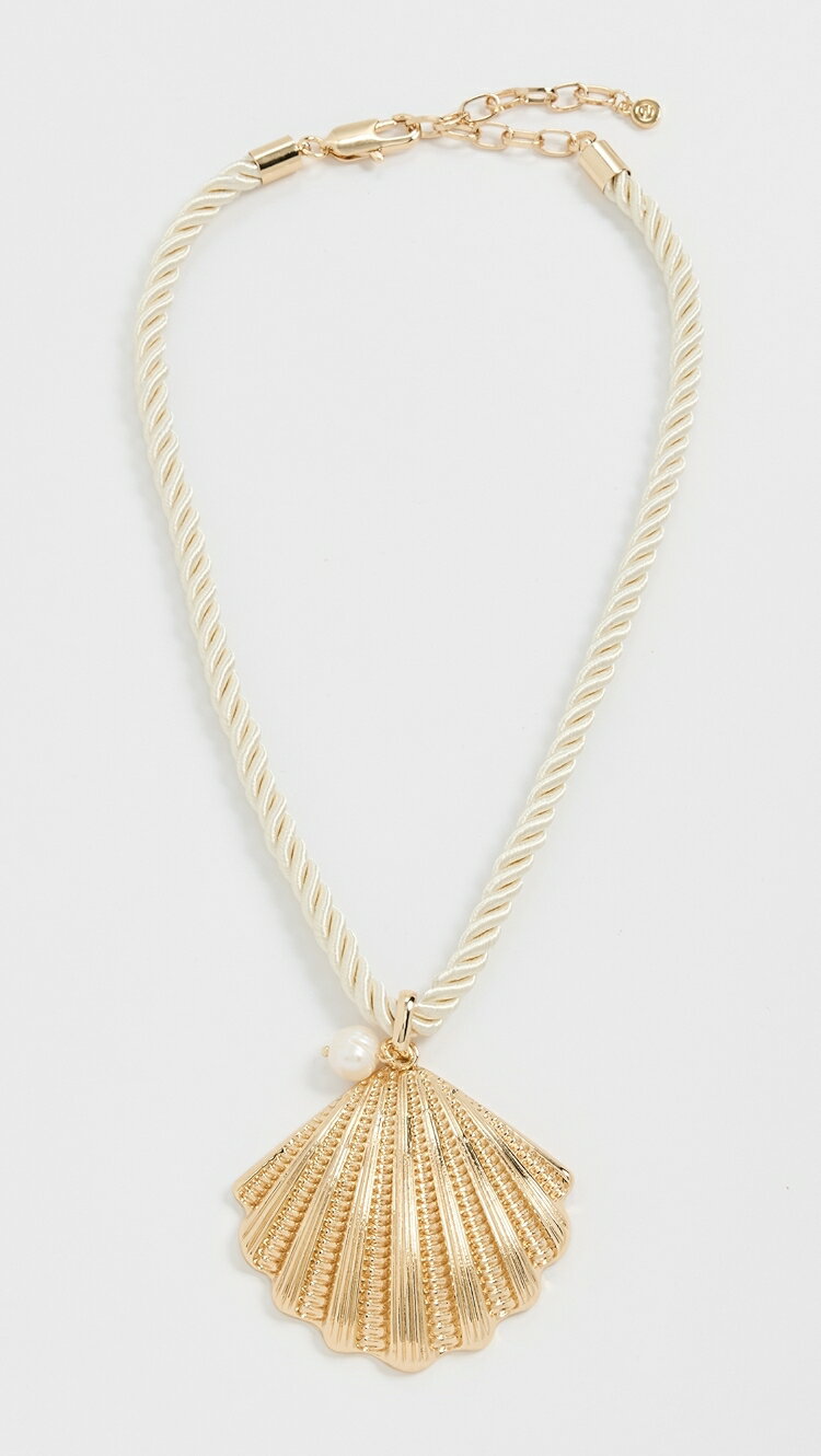 (取寄) エティカ スカルプ シェル ペンダント ネックレス Ettika Scallop Shell Pendant Necklace gold