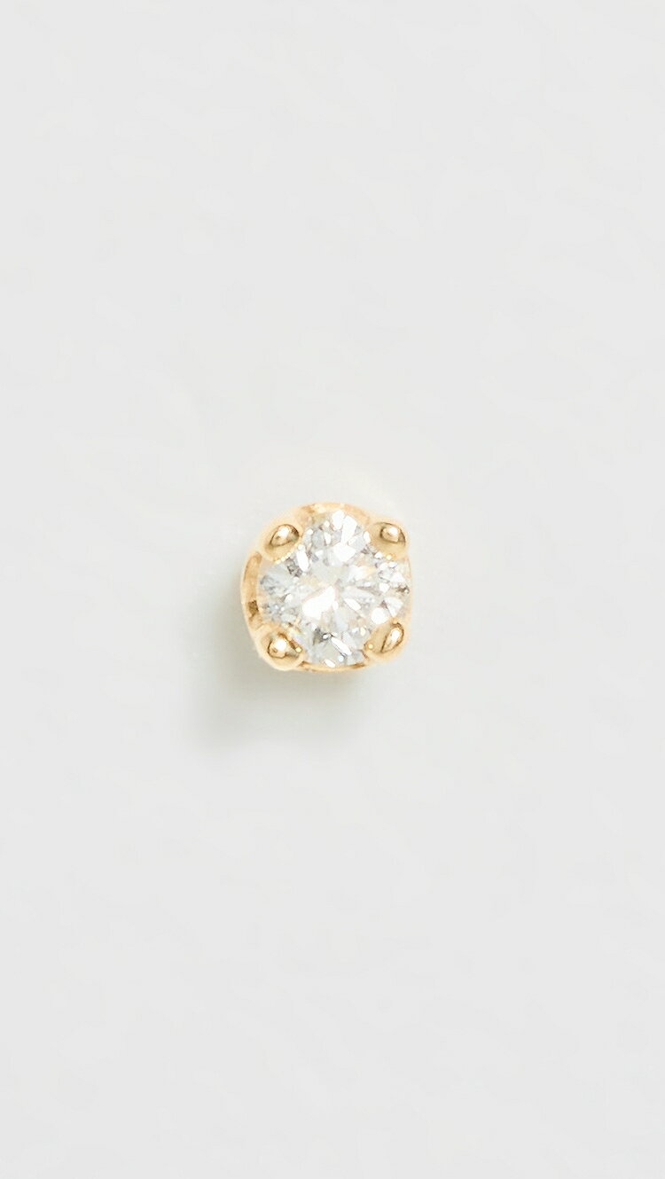 (取寄) ゾーイ チッコ 14K プロング ダイヤモンド ソリティア シングル スタッズ Zoe Chicco 14k Prong 1.7mm Diamond Solitaire Single Stud yellow gold