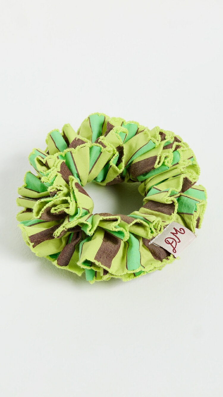 (取寄) ダムソン マダー ガーター スクランチー イン トロピカル ストライプ Damson Madder Garter Scrunchie In Tropi...