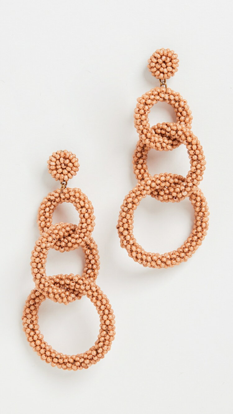 (取寄) ディーパ グルナーニ バイ エンバー イヤリングス Deepa Gurnani Deepa by Deepa Gurnani Ember Earrings dusty pink