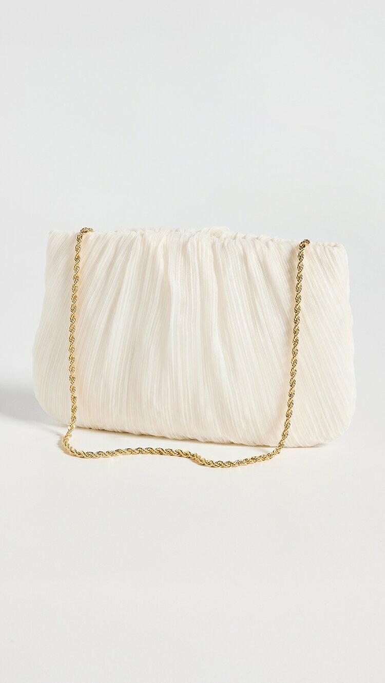 (取寄) ロフラー ランドール ブリット フラッツ プリーツ ポーチ Loeffler Randall Brit Flat Pleated Pouch pearlのサムネイル