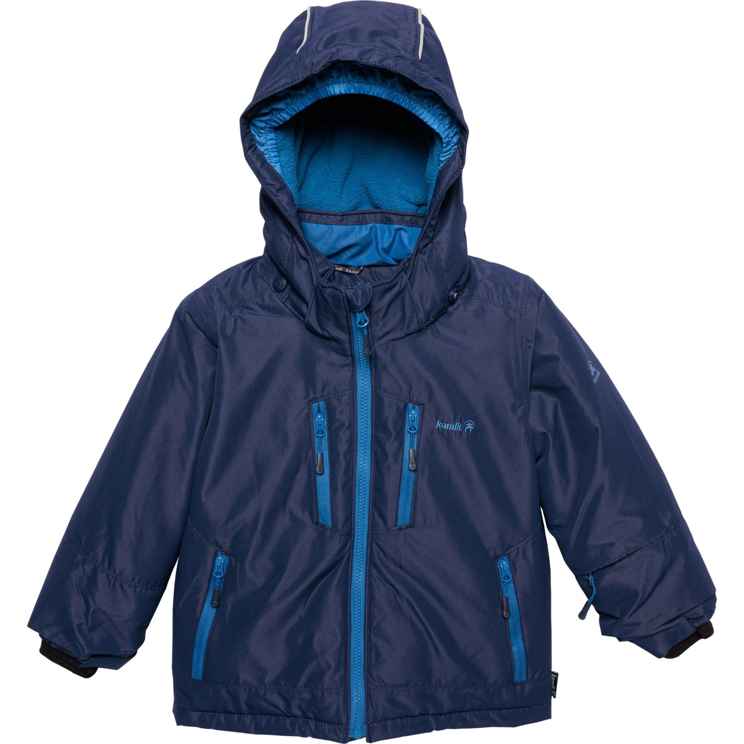 (取寄) カミック ボーイズ ハックス スキー ジャケット - ウォータープルーフ, インサレーテッド Kamik Boys Hux Ski Jacket - Waterproof, Insulated Navy/Sea