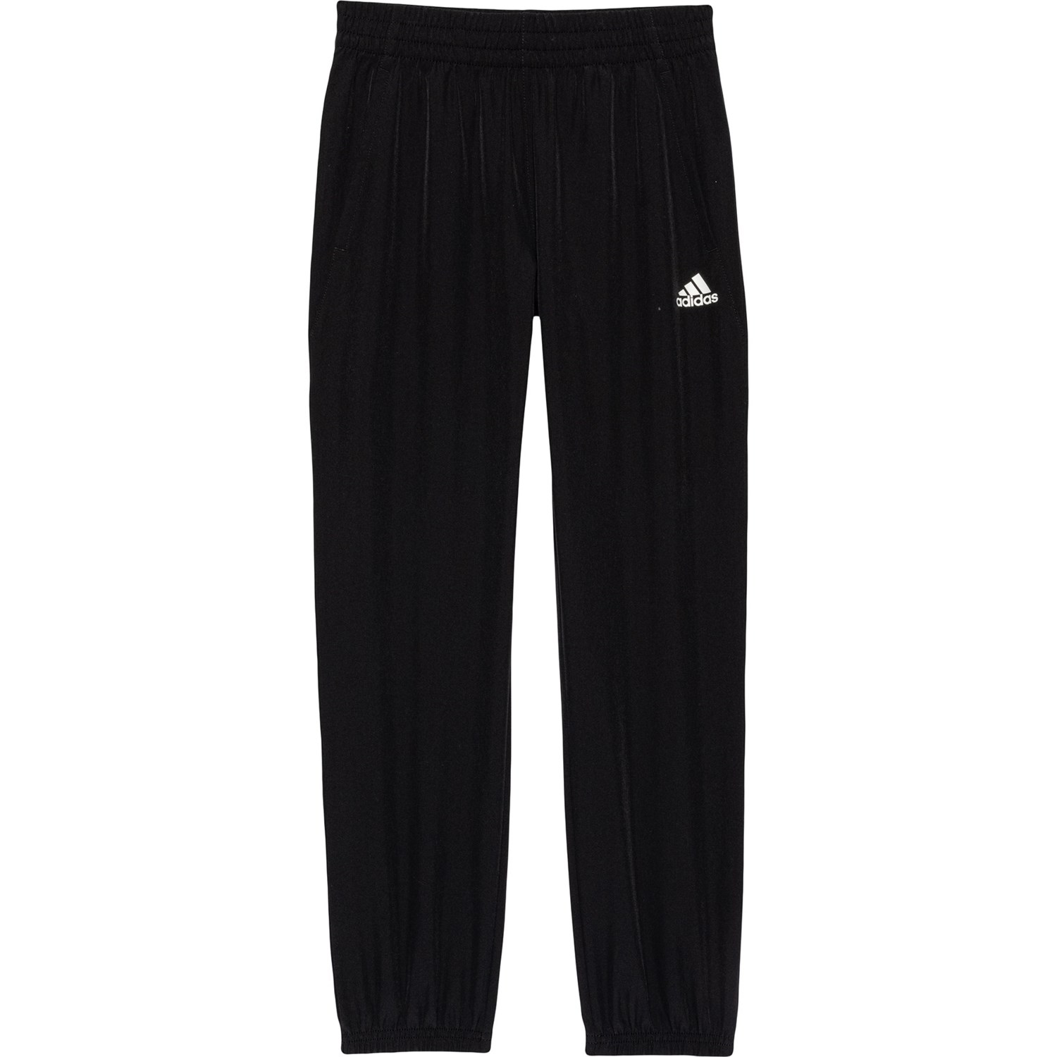 (取寄) アディダス ビッグ ボーイズ ストレッチ-ウーブン シンチ ジョガーズ adidas Big Boys Stretch-Woven Cinched Joggers Black