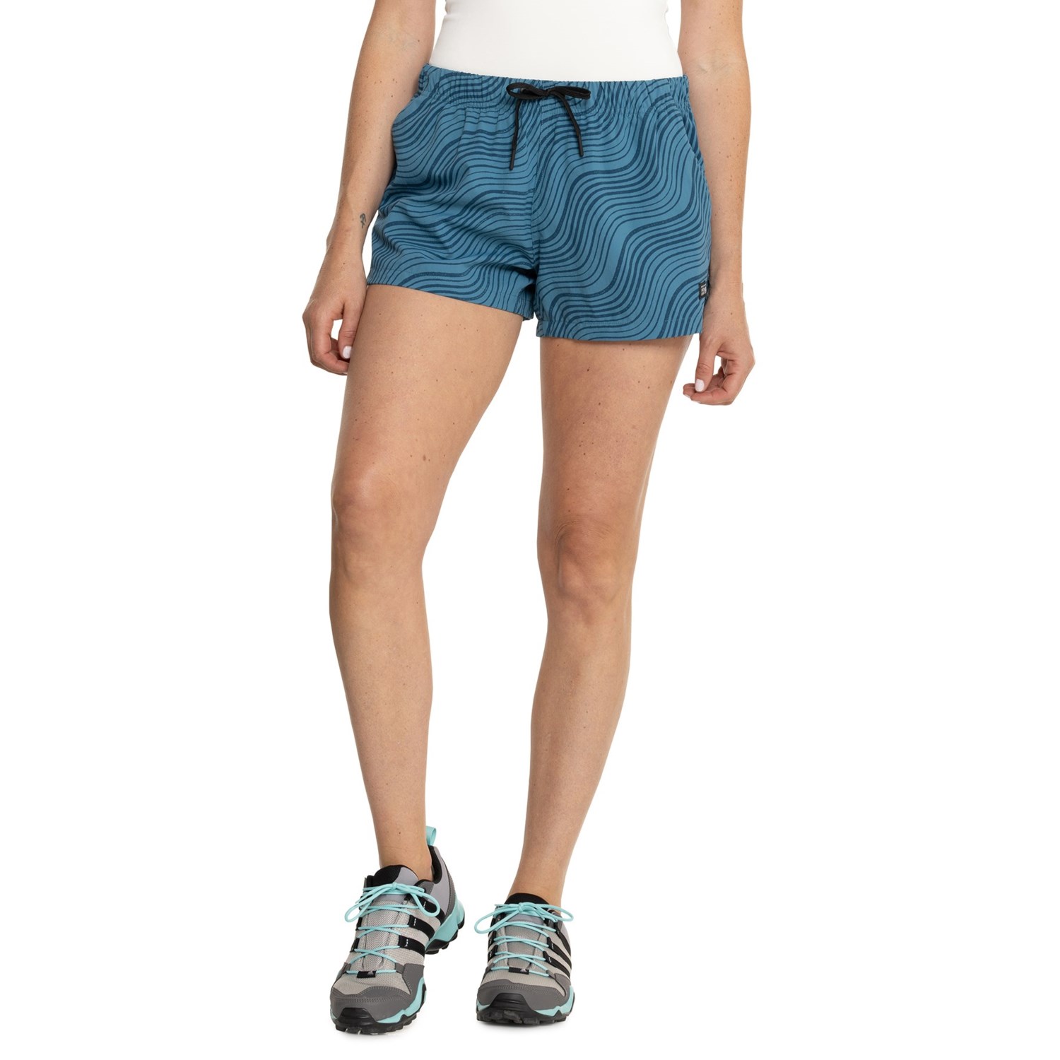 (取寄) マウンテンハードウェア プリンテッド ストライダー スイム ショーツ Mountain Hardwear Printed Stryder Swim Shorts Caspian Waves Print