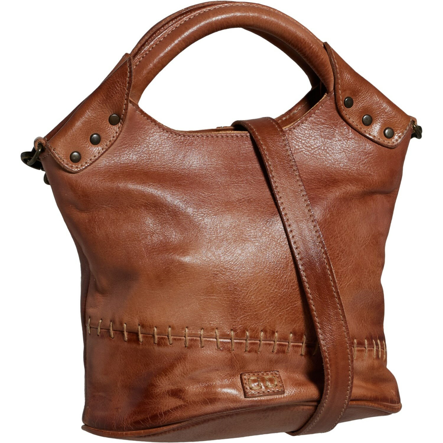 (取寄) ベッドステュ デリラ クロスボディ バッグ - レザー Bed Stu Delilah Crossbody Bag - Leather Tan Rustic