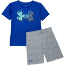 (取寄) アンダーアーマー リトル ボーイズ ポップ アウト ロゴ Tシャツ アンド ショーツ セット - ショート スリーブ Under Armour Lit...