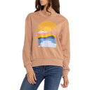 (取寄) ベアパウ サンセット アーチ グラフィック スウェットシャツ Bearpaw Sunset Arch Graphic Sweatshirt Taupe(4)