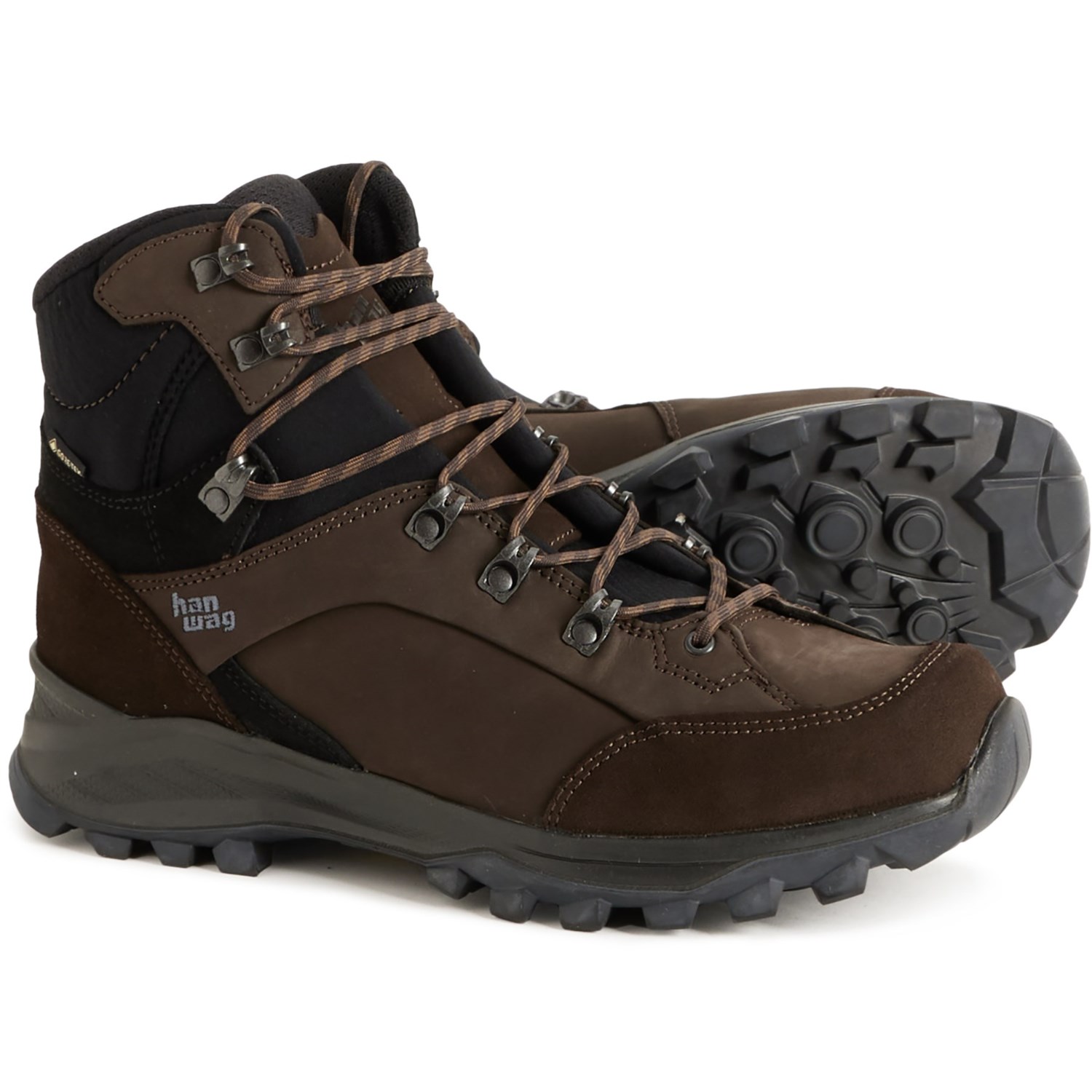 (取寄) ハンワグ メンズ メイド イン ヨーロッパ アルタ バニオン リ ゴアテックス ハイキング ブーツ Hanwag men Made in Europe Alta Bunion II Gore-Tex Hiking Boots (For Men) Mocca/Black