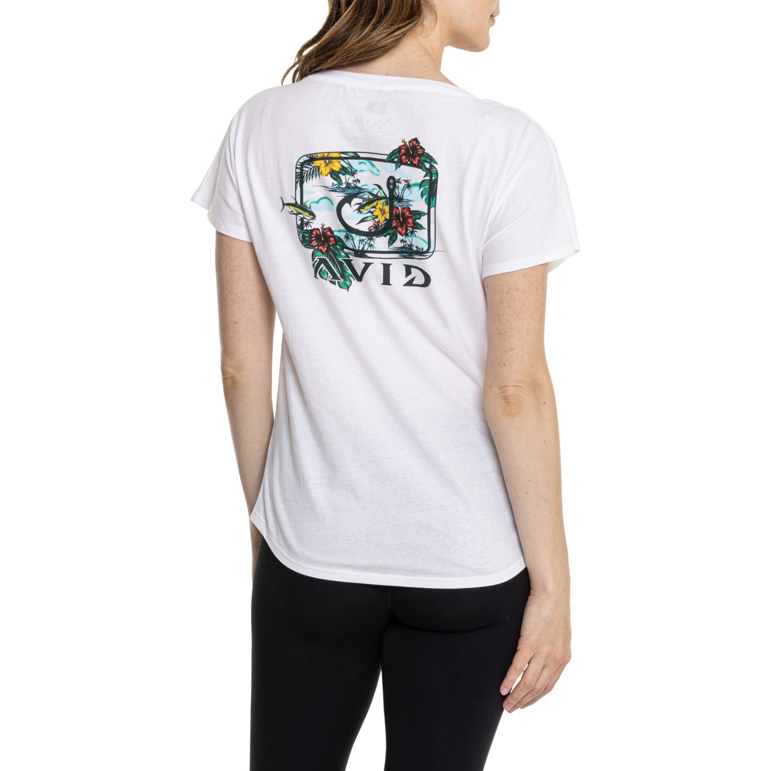 (取寄) アビッド ハイビスカス ハニー Tシャツ - ショート スリーブ AVID Hibiscus Honey T-Shirt - Short Sleeve White