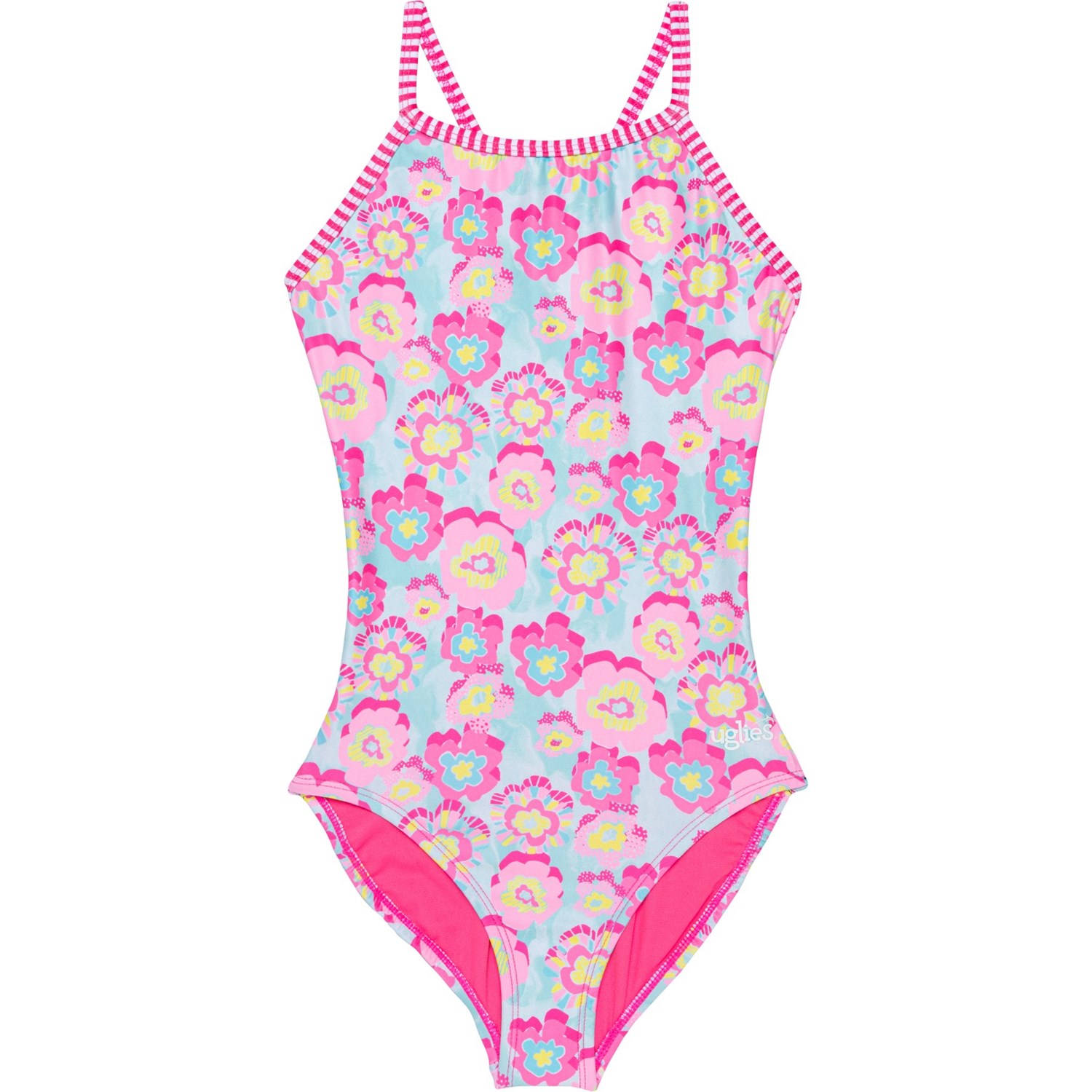 (取寄) ドルフィン ビッグ ガールズ アグリーズ ミックスド プリント ワンピース スイムスーツ - Upf 50+ Dolfin Big Girls Uglies Mixed Print One-Piece Swimsuit - UPF 50+ Poppies
