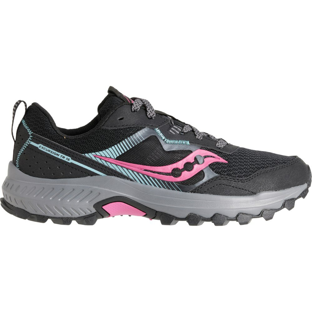 (取寄) サッカニー レディース エクスカーション TR16 トレイル ランニング シューズ Saucony women Excursion TR16 Trail Running Shoes (For Women) Black/Fuchsia