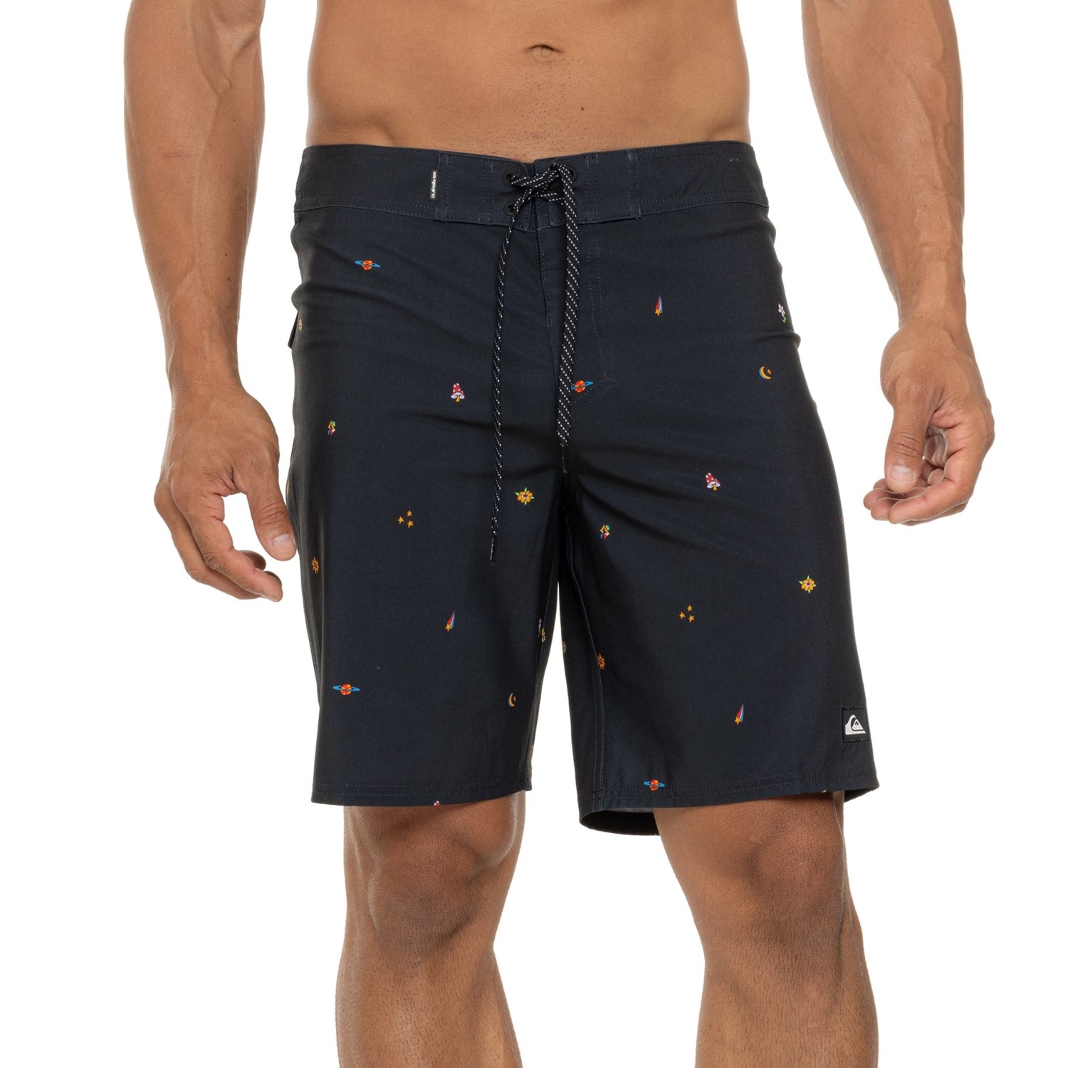 (取寄) クイックシルバー サーフシルク ストレート レッグ ボードショーツ - 19インチ Quiksilver Surfsilk Straight Leg Boardshorts - 19” Wild Fern Black