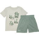 (取寄) アンダーアーマー リトル ボーイズ アニマル シャツ アンド メッシュ ショーツ セット - ショート スリーブ Under Armour Littl...