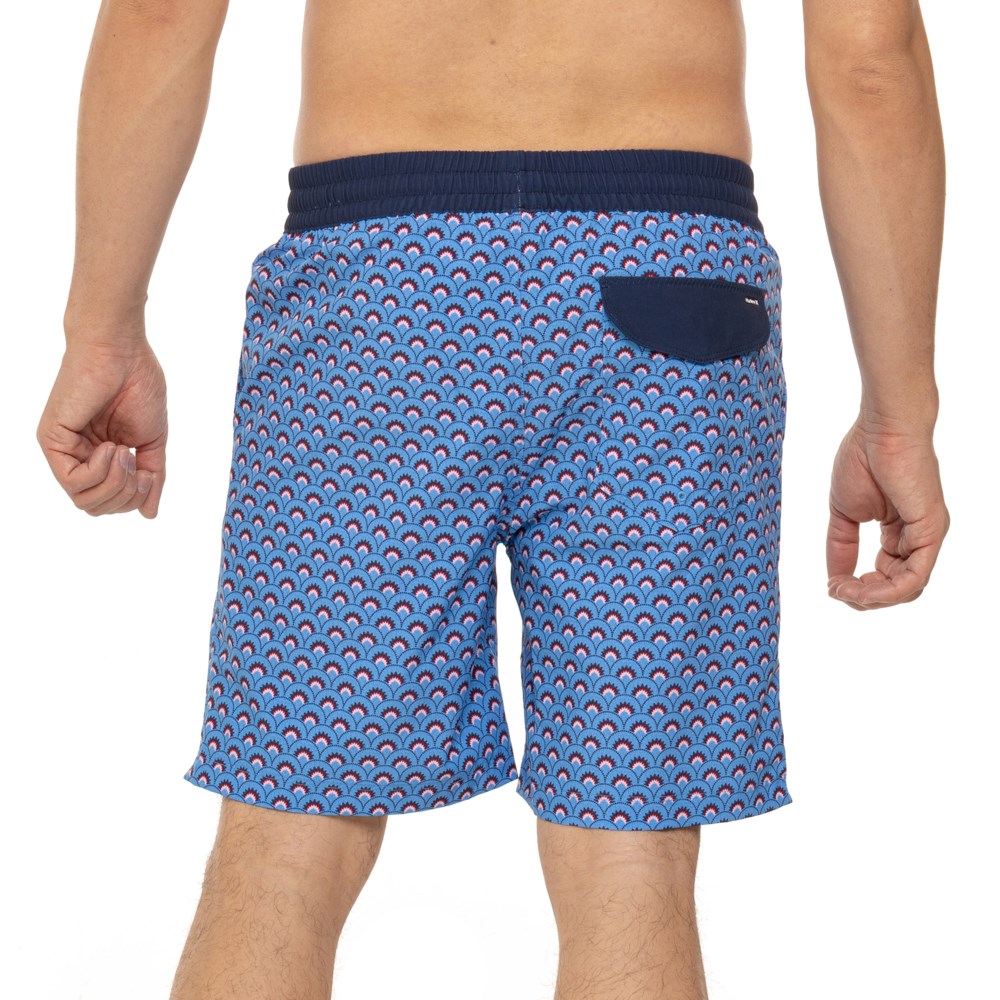 (取寄) ハーレー アメリカン バースト ボレー スイム ショーツ Hurley American Burst Volley Swim Shorts Blue Bliss