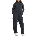 (取寄) ロレ ジャンプスーツ - ロング スリーブ Lole Forillon Jumpsuit - Long Sleeve Black Beauty