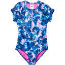 (取寄) アンダーアーマー ビッグ ガールズ プリンテッド パドルスーツ - ジップ フロント, ショート スリーブ Under Armour Big Girl...