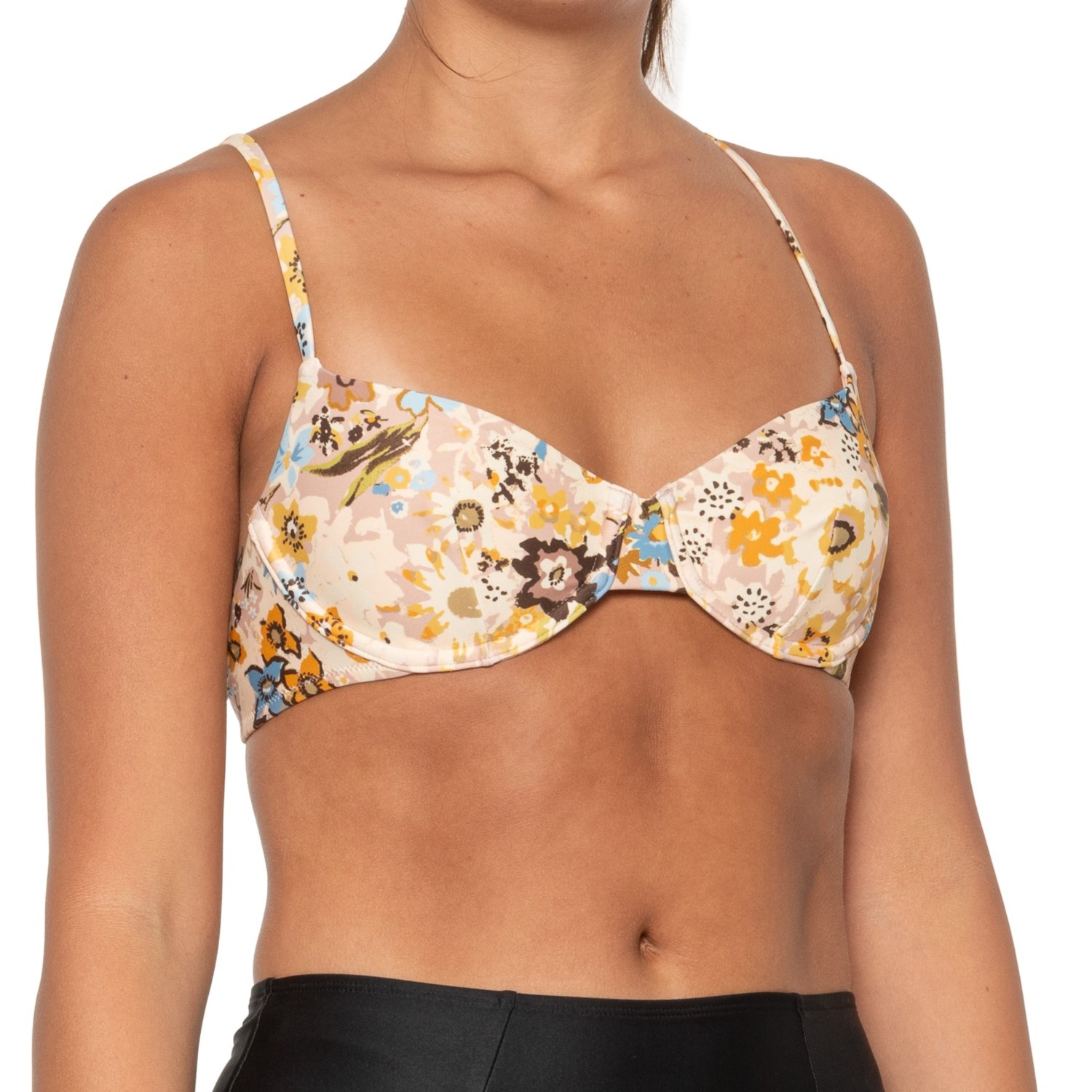 (取寄) メイドウェル ローマ アンダーワイヤー ビキニ トップ MADEWELL Roma Underwire Bikini Top Dusty Blush