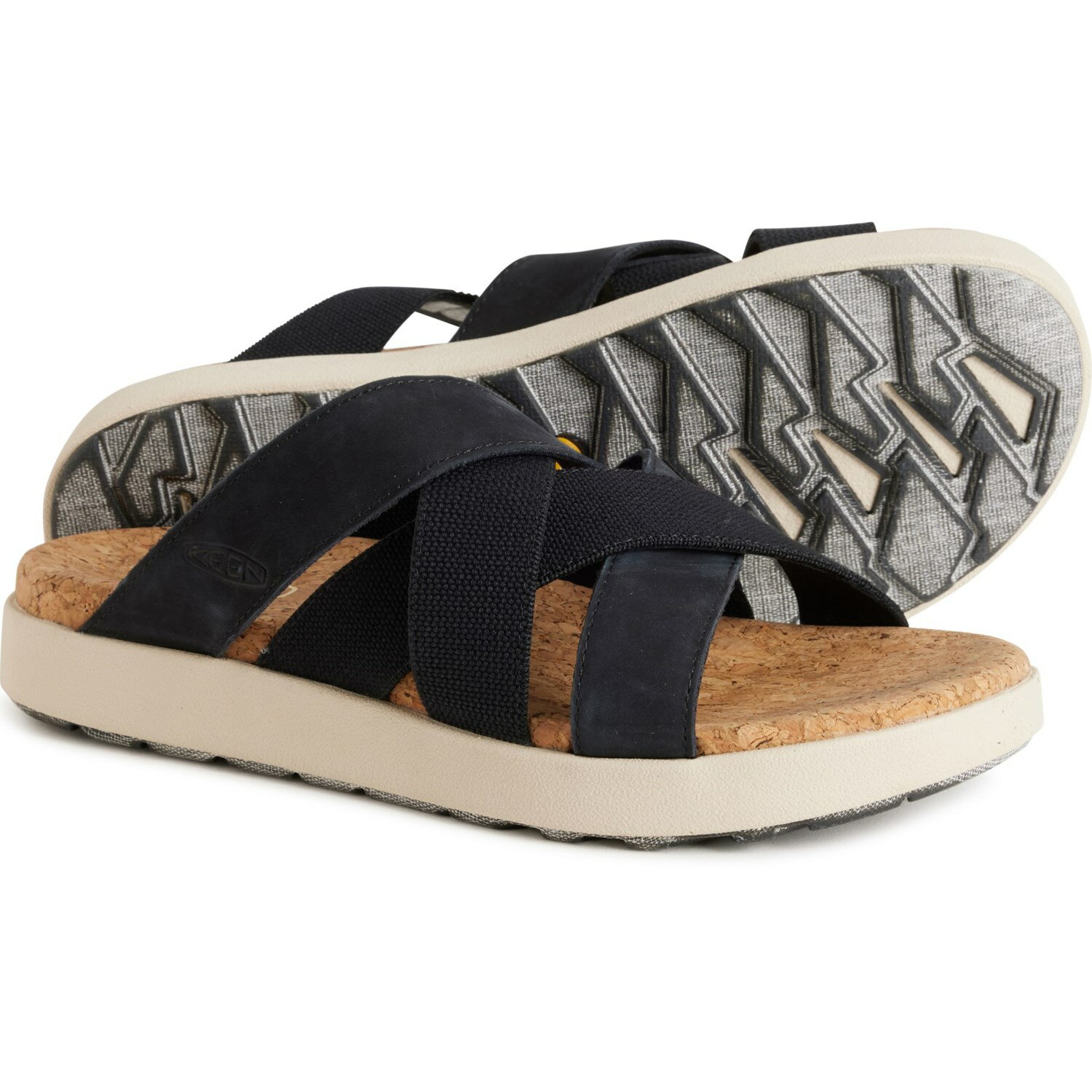 (取寄) キーン レディース エル ミックスド スライド サンダル Keen women Elle Mixed Slide Sandals (For Women) Black/Birch