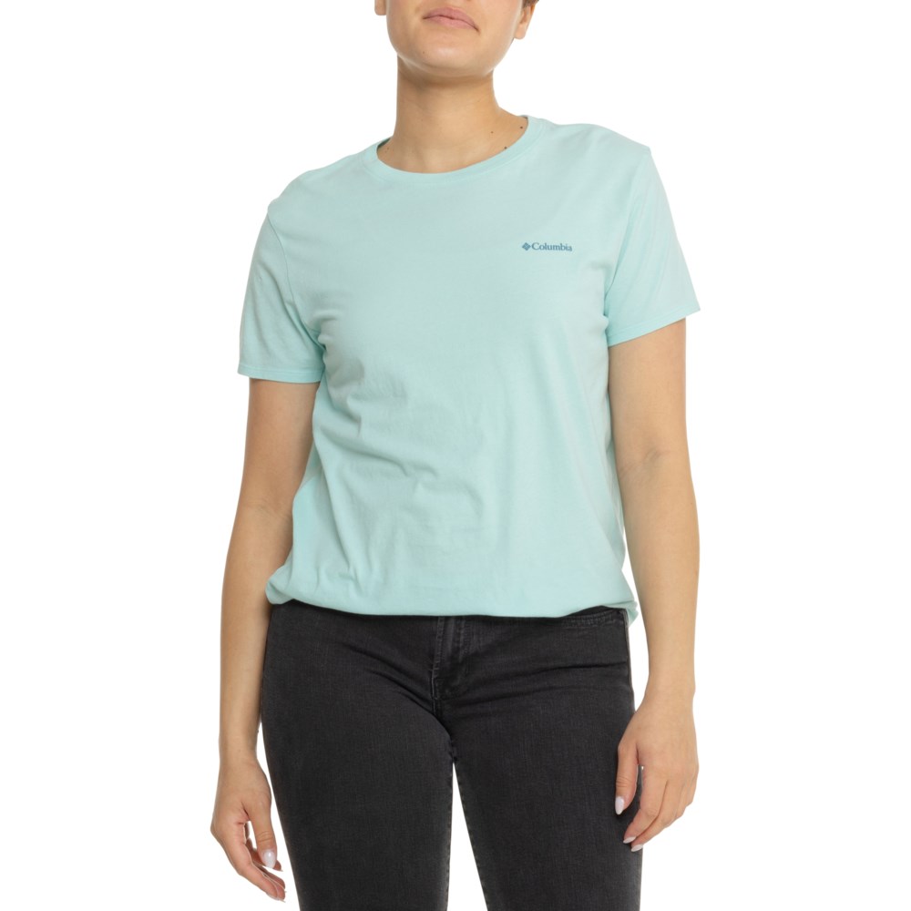 (取寄) コロンビアスポーツウェア パッセージ グラフィック T-シャツ - ショート スリーブ Columbia Sportswear Passage Graphic T-Shirt - Short Sleeve Light Dew