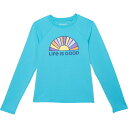 (取寄) ライフイズグッド ビッグ ガールズ サン ハイ-パフォーマンス シャツ - Upf 50以上, ロング スリーブ Life is Good Life is Good Big Girls Sun High-Performance Shirt - UPF 50+, Long Sleeve Island Blue(4)