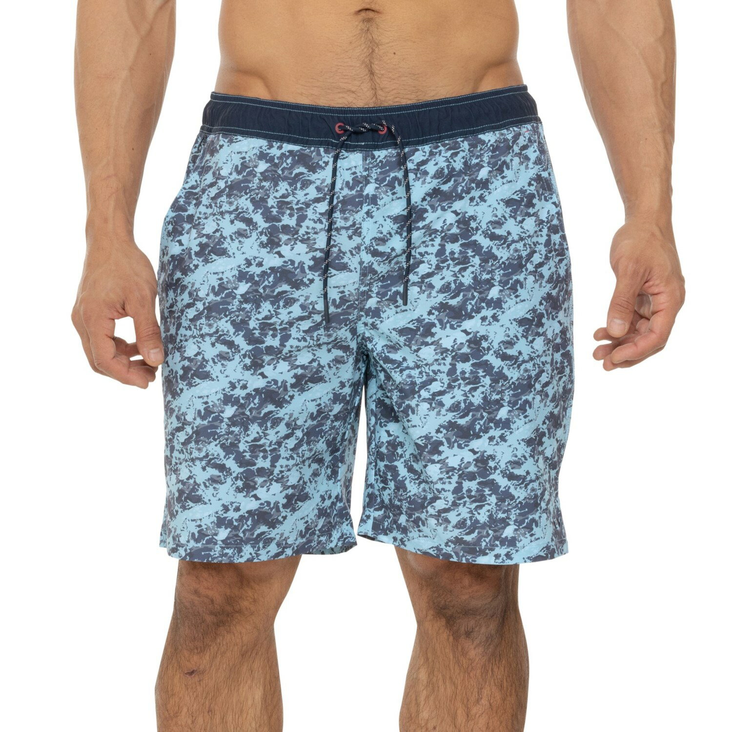 (取寄) メリディアン ボレー スイム ショーツ - 8インチ, ビルト-イン ライナー Fish Hippie Meridian Volley Swim Shorts - 8”, Built-In Liner Navy