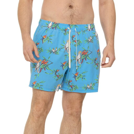 (取寄) フェア ハーバー バンガロー スイム トランクス - ビルト-イン ライナー Fair Harbor Bungalow Swim Trunks - Built-In Liner Blue Parrot Party (取寄) フェア ハーバー バンガロー スイム トランクス - ビルト-イン ライナー Fair Harbor Bungalow Swim Trunks - Built-In Liner Blue Parrot Party