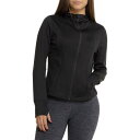 (取寄) ダンスキン フーデット ラグゼ ヨガ ジャケット Danskin Hooded Luxe Yoga Jacket Black Salt(4)