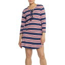 (取寄) ラ ブランカ セーラー レース-アップ ビーチ チュニック シャツ - ロング スリーブ La Blanca Sailor Lace-Up Beach Tunic Shirt - Long Sleeve Indigo(4)