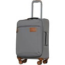 (取寄) ITラゲッジ 19インチ スピナー キャリーオン スーツケース - ソフトサイド, エクスパンダブル, スティール スキン IT Luggage 19” Fusional Spinner Carry-On Suitcase - Softside, Expandable, Steel Skin Steel Skin(4)