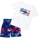 (取寄) アンダーアーマー リトル ボーイズ フリーダム カモ T-シャツ アンド ショーツ セット - ショート スリーブ Under Armour Little Boys Freedom Camo T-Shirt and Shorts Set - Short Sleeve White(4)
