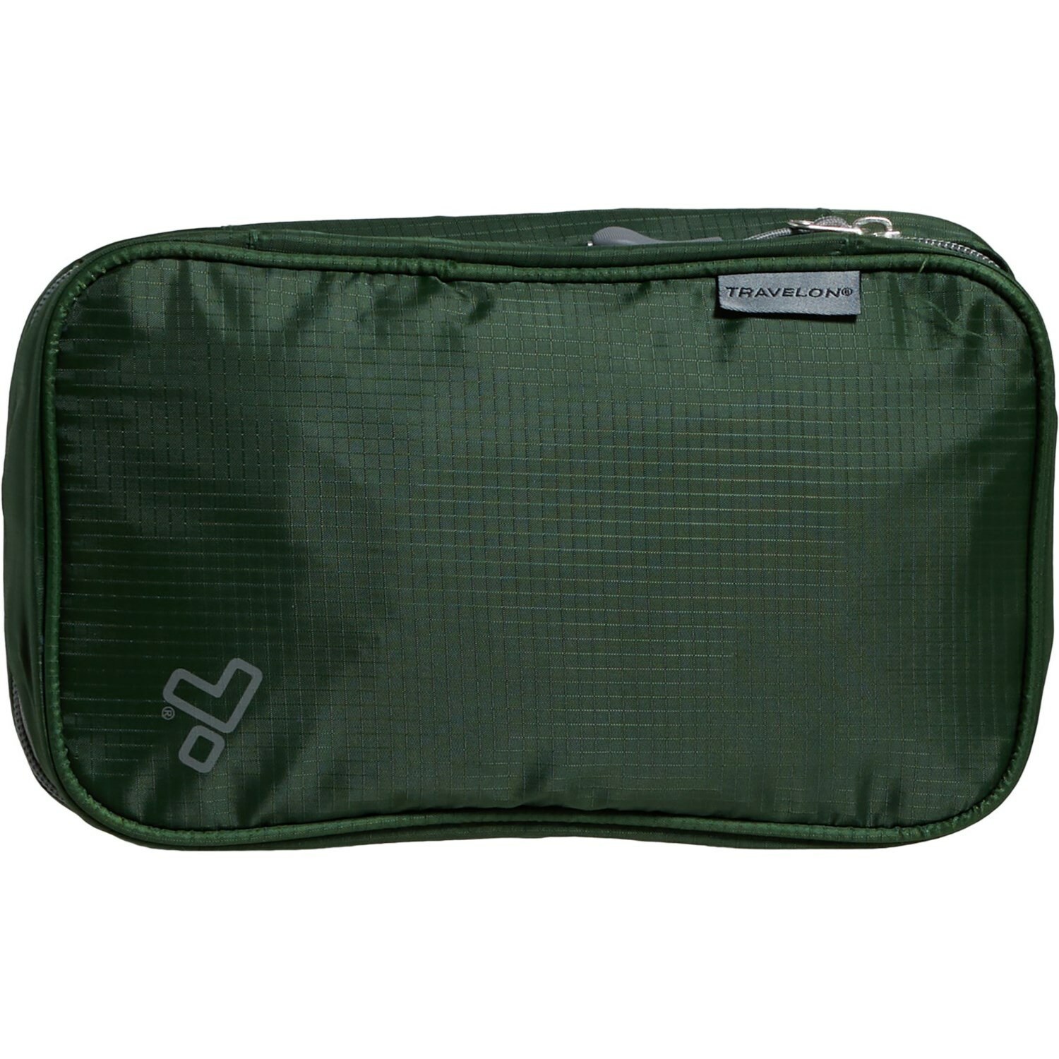 (取寄) トラベロン トリフォールド コンパクト ハンギング トイレタリー キット - オリーブ グリーン Travelon Trifold Compact Hanging Toiletry Kit - Olive Green Green