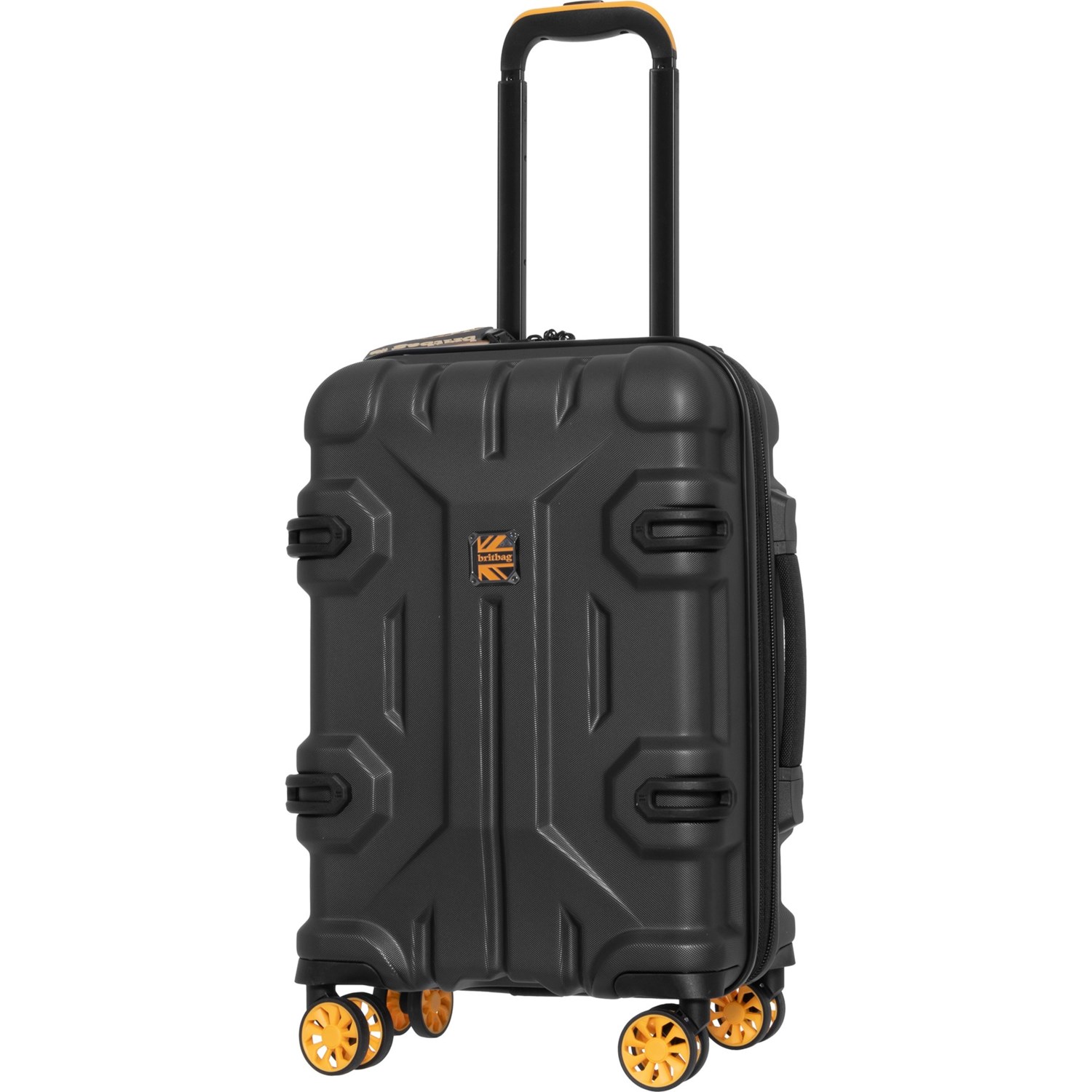 () ֥åȥХå 22 ͥå ꡼ ԥʡ ĥ - ϡɥ, ѥ֥, ֥å BritBag 22 Gannett Carry-On Spinner Suitcase - Hardside, Expandable, Black Black