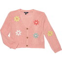 (取寄) ビッグ ガールズ フラワー エンブロイダー カーディガン セーター FRESHMAN Big Girls Flower Embroidered Cardigan Sweater Pink(4)