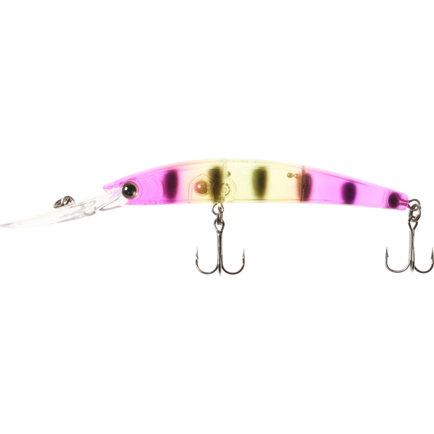 (取寄) ヨーヅリ クリスタル ミノー ディープ ダイバー ウォールアイ フローティング ルアー - 5 Yo-Zuri Crystal Minnow Deep Diver Walleye Floating Lure - 5 1/4” Acid Perch