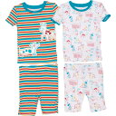 (取寄) トドラー ボーイズ パジャマ - 4-ピース, ショート スリーブ Mick Mack Toddler Boys Pajamas - 4-Piece, Short Sleeve Multi