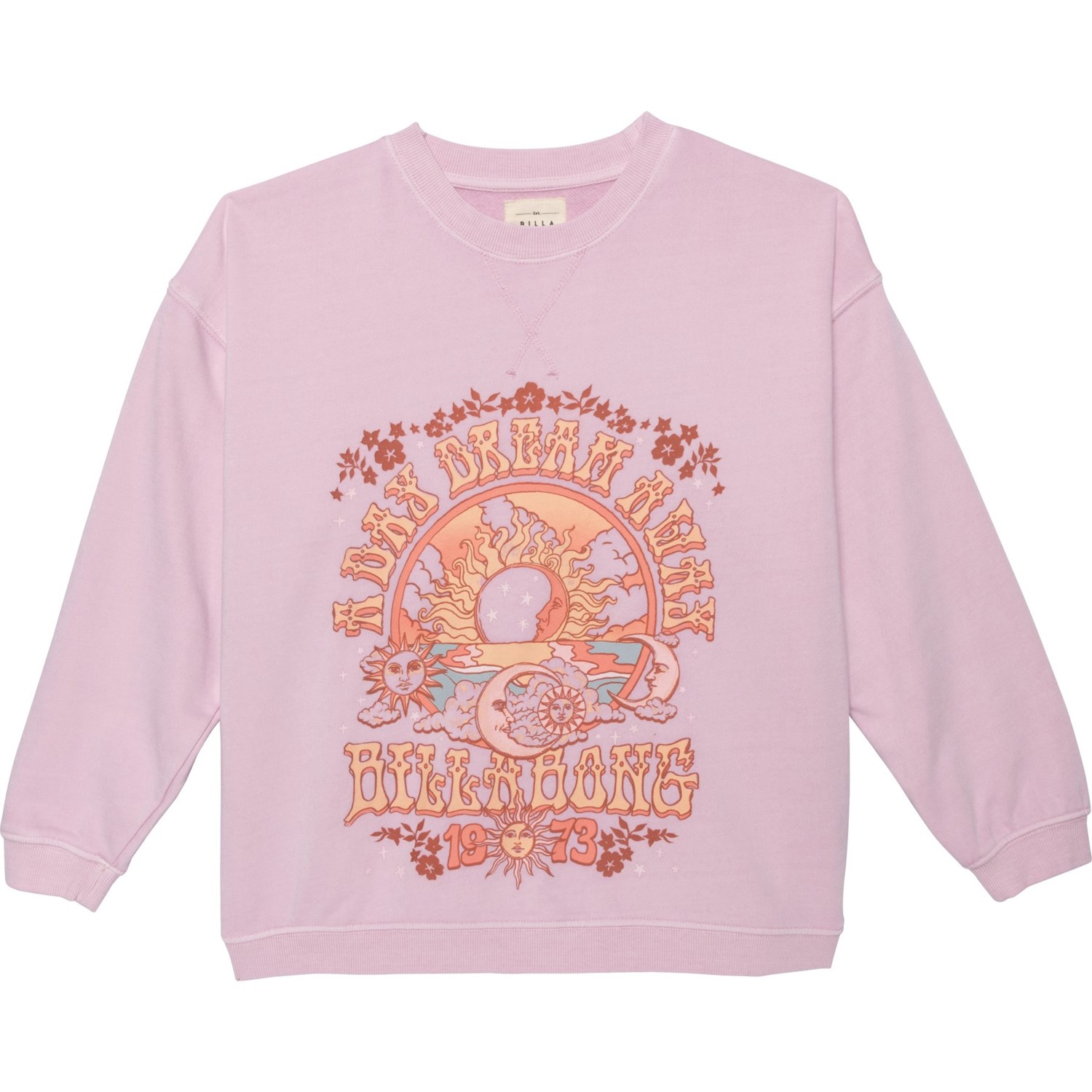(取寄) ビラボン ビッグ ガールズ デイ ドリーミング クルー ネック スウェットシャツ Billabong Big Girls Day Dreaming Crew Neck Sweatshirt Lilac Smoke