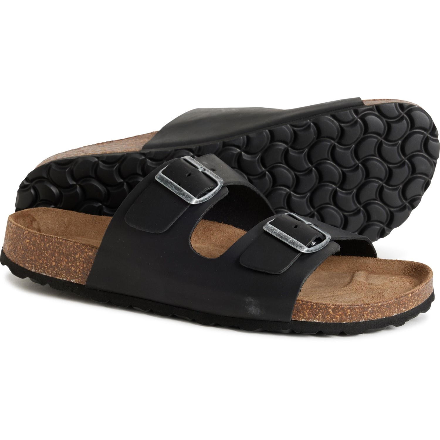 () ƥƥ  ᥤ  ڥ 2-Х  Autenti men Made in Spain 2-Band Sandals (For Men) Black