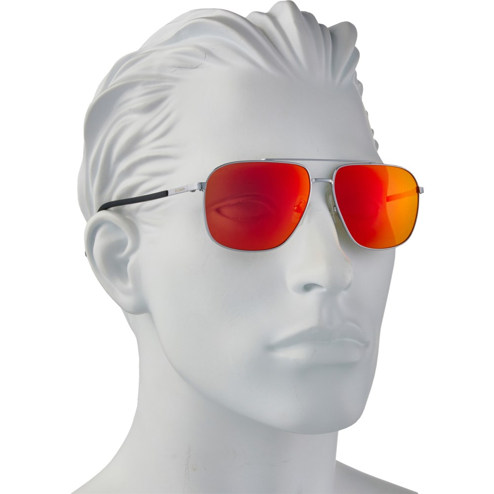 (取寄) コロンビアスポーツウェア ミスト トレイル ミラー サングラス - ポーラライズド Columbia Sportswear Mist Trail Mirror Sunglasses - Polarized Shiny Gunmetal