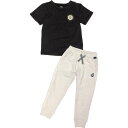 (取寄) ボルコム トドラー ボーイズ T-シャツ アンド ジョガーズ セット - ショート スリーブ Volcom Toddler Boys T-Shirt and Joggers Set - Short Sleeve Black