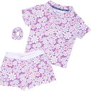 (取寄) ライフイズグッド トドラー ガールズ ショーティー スーパー ソフト パジャマ - ショート スリーブ Life is Good Life is Good Toddler Girls Shorty Super Soft Pajamas - Short Sleeve Violet Purple