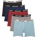 (取寄) エディーバウアー メッシュ ボクサー ブリーフ - 5-パック Eddie Bauer Mesh Boxer Briefs - 5-Pack Dustyrd/Blue/Atlantic/Blk/Grey
