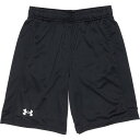 (取寄) アンダーアーマー ビッグ ボーイズ ヴェロシティ ショーツ Under Armour Big Boys Velocity Shorts Black