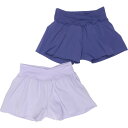 (取寄) ヨガリシャス ビッグ ガールズ クロスオーバー ハイブリット ショーツ - 2-パック Yogalicious Big Girls Crossover Hybrid Shorts - 2-Pack Sweet Lavendar/Skipper Blue