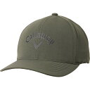 (取寄) キャロウェイゴルフ ストレッチ フィット ゴルフ ハット Callaway Golf Stretch Fit Golf Hat Deep Green