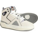 (取寄) メンズ メイド イン イタリー バスケットボール コートサド ハイ-トップ スニーカー JUST DON men Made in Italy Basketball Courtside High-Top Sneakers (For Men) White/Grey(4)