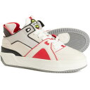 (取寄) メンズ メイド イン イタリー コートサド テニス ミッド スニーカー JUST DON men Made in Italy Courtside Tennis Mid Sneakers (For Men) White/Black/Red(4)
