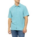(取寄) クイックシルバー ウォーターマン センチネラ シャツ - ショート スリーブ Quiksilver Waterman Centinela Shirt - Short Sleeve Aqua