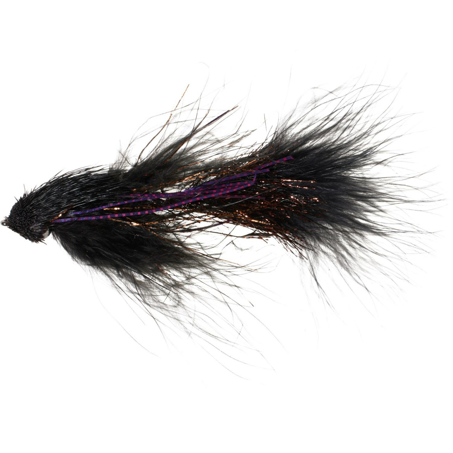 (取寄) アンプカ ウェッジ ヘッド ストリーマー フライ - ハーフ ダズン UMPQUA Wedge Head Streamer Fly - Half Dozen Black