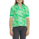 (取寄) ボグナー シャツ - ショート スリーブ Bogner Elonie Shirt - Short Sleeve Lime Leaf Print(4)
