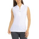(取寄) ボグナー エヴィ ファンクショナル ポロ シャツ - ジップ ネック, スリーブレス Bogner Evi Functional Polo Shirt - Zip Neck, Sleeveless White